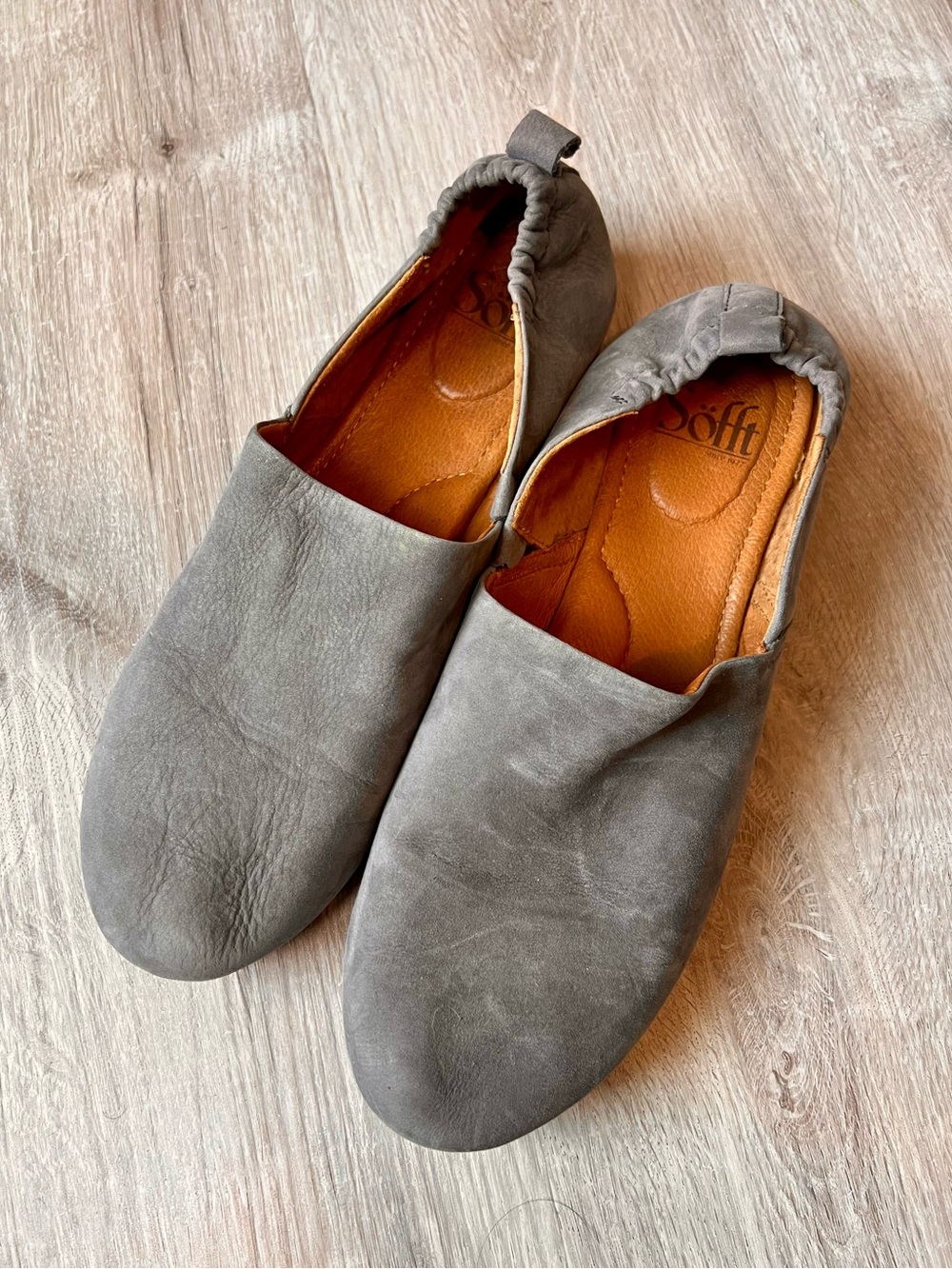 Sofft Kaitey gray soft suede finish Loafers size 9.5/41